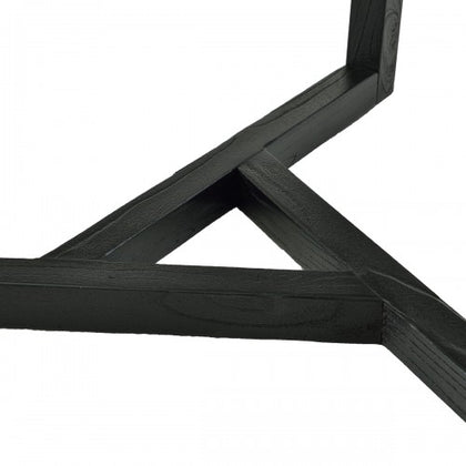 Round Glass Coffee Table Modern Cocktail Table Easy Assembly Sofa Table for Living Room with Tempered Glass Top & Sturdy Wood Base