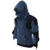 Rivet Long Sleeve Drawstring Pullover Hoodie
