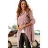 Women Solid Loose Knitted Cardigan Irregular Shawl Coat Jacket Sweater Top