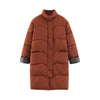 Women Winter New Candy Color Stand Collar Loose Bread Coat