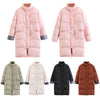 Women Winter New Candy Color Stand Collar Loose Bread Coat