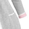 Cuffed Sleeves Heathered Pokcets Cardigan