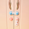 TUSUNNY SH1.309 5PCS Children Safety Locks Eco-friendly Material for Double Doors Cabinets Windows