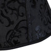 Jacquard Lace-up Boned Plus Size Corset