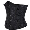 Jacquard Lace-up Boned Plus Size Corset