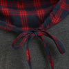 Plus Size Plaid Front Pocket Dip Hem Hoodie