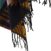 Hooded Graphic Fringed Plus Size Tribal Cardigan