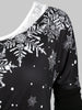Christmas Elk Snowflake Tee and Lace Tank Top Set
