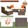 Rattan  Furniture Set Wicker Sofa Cushioned Sectional Furniture Set Garden Patio Sofa Set