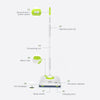 SWDK D2 Cordless Electric Spray Mop Floor Waxing Machine with LED Headlight