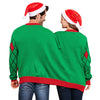 Siamese Christmas Sweater Pullover Round Neck Long Sleeve