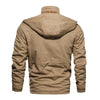 Faux Fur Lined Waist Drawstring Cargo Jacket