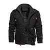 Faux Fur Lined Waist Drawstring Cargo Jacket