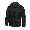 Faux Fur Lined Waist Drawstring Cargo Jacket