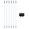 Dryer Vent Cleaning Brush Kit Lint Remover Fireplace Chimney Brushes