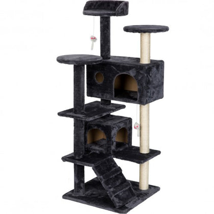 51" Condo Furniture Scratch Post for Kittens Pet House Play Scratching Posts, Plush Perches and Condo, Activity Centre