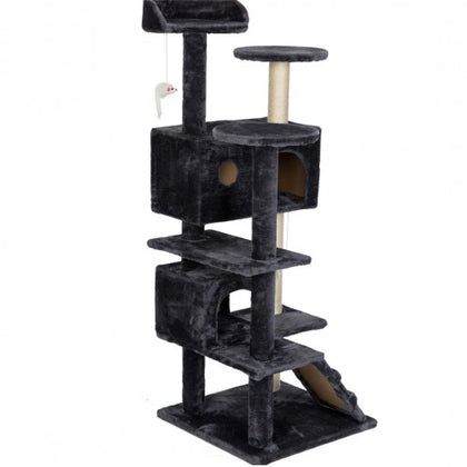 51" Condo Furniture Scratch Post for Kittens Pet House Play Scratching Posts, Plush Perches and Condo, Activity Centre