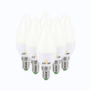 LED Candle Bulb High Brightness Light C37 5W E14 Lamp Holder for Home Lighting 6Pcs