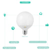 LED Candle Bulb High Brightness Light G95 12W E26 / E27 Light Holder for Home Lighting 2Pcs
