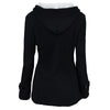 Female Coat Thick Horn Button Hooded Cotton Blend Women Jacket