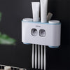 ecoco Wall-mounted Automatic Toothpaste Dispenser Toothbrush Holder with 4 Cups