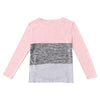 Bat Sleeve Round Neck Loose Color Splice Women T-shirt