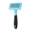 Sinypet M - 005 Pet Slicker Brush Soft Stainless Steel Bristles Rectangular Head with Clean Button