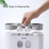 ecoco Wall-mounted Automatic Toothpaste Dispenser Toothbrush Holder with 4 Cups