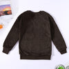 Long Sleeve Thread Stitching Pullover Top for Women