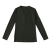V-neck Button Pullover Sweater Long-sleeved Slim Stretch Solid Color