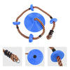 Safety Climbing Rope with Platforms Disc Swing Seat Outdoor Play Fun Sports Fitness