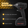 21V 28000mAh Brushless Cordless Electric Impact Wrench Set with Carrying Bag