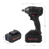 21V 25000mAh Brushless Cordless Electric Impact Wrench Set with Carrying Bag