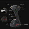 21V 25000mAh Brushless Cordless Electric Impact Wrench Set with Carrying Bag