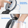 1.7L Electric Kettle LED Light Glass Boiler Auto Shut-off Water Tea Heater