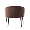 brown velvet chair in style
