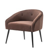 brown velvet chair in style