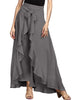 Ruffle Waist Tie Skirt Pants