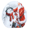 Toilet Mat Set Bathroom Carpet Coral Fleece Santa Claus Snowman Festival Style