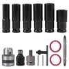 Drill Chuck Screwdriver Hex Drive Deep Socket Set Electric Wrench Universal Accessories