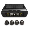 D68 Tire Pressure Monitoring System Solar TPMS Vibration Power-on Design 4 External Sensors