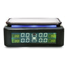 168 Solar Tire Pressure Monitoring System Vibration Power-on LED Atmosphere Lamp 4 Internal Sensors