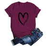 SC122 Simple Pattern Round Collar Short Sleeve Women T-shirt