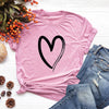 SC122 Simple Pattern Round Collar Short Sleeve Women T-shirt