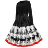 Printed Christmas Vintage Dress for Women