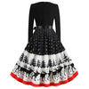 Printed Christmas Vintage Dress for Women