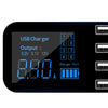 A9S 40W High-power 8 USB Ports Smart Display Screen Multifunction Car Charger