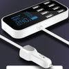 A9S 40W High-power 8 USB Ports Smart Display Screen Multifunction Car Charger