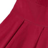 Plus Size V Shaped Back Vintage Fit and Flare Dress