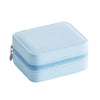 Portable Jewel Box Solid Color PU Storage Case
